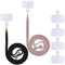 Chaîne de téléphone portable universelle, cordon universel pour téléphone portable à suspendre autour du cou, réglable et amovible, 2 or rose + noir brillant