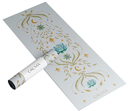 Calma Yogamatten – Yogamatte Lotus,Exklusives künstlerisches Design – Umweltfreundliche, rutschfeste Yogamatte,Kann als Gymnastikmatte oder Workout-Matte verwendet werden,Workout & Fitness