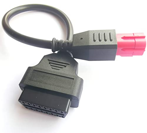 6-poliger OBD-Motorrad-Adapter, Euro5 Motorrad-Diagnosekabel, OBD2 K-Line CAN-Bus-Kabel für Yama-ha Hon-da Su-zu-ki BENE-LLI