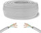 MY SMART SHOP CAVO DI RETE CAT6 MATASSA CATe 6 LAN ETHERNET M BOBINA INTERNET PLUG MODEM ROUTER ACCESS POINT REAPETER CCA RJ45 GIGABIT 10/100/1000 Mbps (305, BIANCO, FTP)