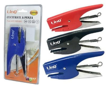 OISE ART STORE Trade Shop - Spillatrice Cucitrice A Pinza Punti Metallici 130/e 6/4 + 1000 Punti Li-d128