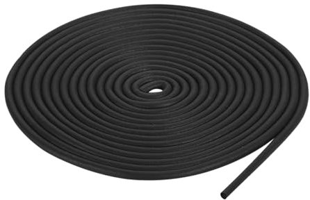 QUARKZMAN Nastro Guarnizione Gomma Espansa, Diametro 2mm (5/64) Lunghezza 3 Metri (9.84Ft) Gomma Epdm Rotonda per Guarnizioni Fai-Da-Te, Magazzino, Pad, Tubi Schiuma, Artigianato