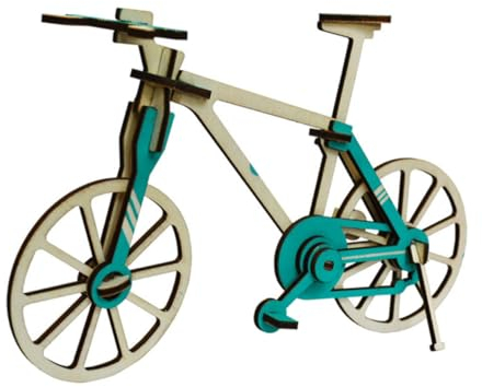 ifundom 3st Holzpuzzle Für Jungen Fahrradmodellspielzeug Puzzle-Brett Rätsel Für Erwachsene Fahrrad 3D Puzzle Fahrradmodell Spielzeug Pädagogische Rätsel Kind Hölzern Bambus Geschenk
