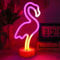 Flamingo-Neon,Flamingo Leuchtreklame Neonlicht,LED Leuchtschilder angetrieben von Batterie oder USB,Flamingo Lampe für Neonlicht Schilder für Weihnachten Hochzeit Bar (Drei farbige Lichter)