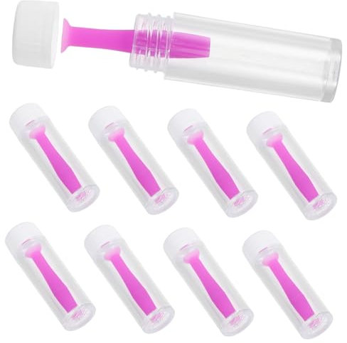 minkissy 10pcs Silicone Contacts-Lens Remover Safe and Gentle Lens Stick for Easy Wear and Removal Portable Travel Size