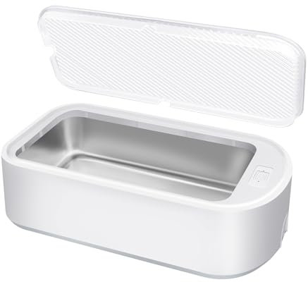 Ultrasonic Jewelry Cleaner, 650ml Sonic Cleaner for Glasses, Dual Mode Cleaning, Ultrasonic Cleaner Low Noise, Sonic Cleaner for Jewelry Watch Glasses