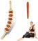Faszienrolle Holz aus Buchenholz für Körper und Oberschenkel, Weiche Berührung - Massage Holz Anti Cellulite Massagegerät, für Maderotherapie und Lymphdrainage, Buche