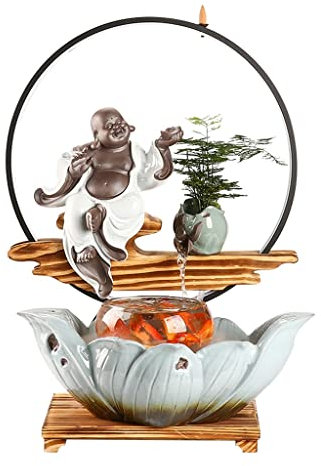 ZXFNVXC Tischbrunnen Tischbrunnen Inneneinrichtung Desktop-Zerstäubungsbrunnen Büro Schreibtischdekoration Wasserbrunnen Schlafzimmer Wohnzimmer Bonsai Wasserfall Tischbrunnen Tischwasserbrunnen