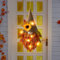 Türkranz Herbst, Herbstkranz Gnom mit Lichterkette Herbst Deko Kranz Herbstkranz Haustür mit LED Licht wichtel Herbstkränze WandKranz Türkranz Außen Herbstdeko Innen für Haustür Wand (1pc)