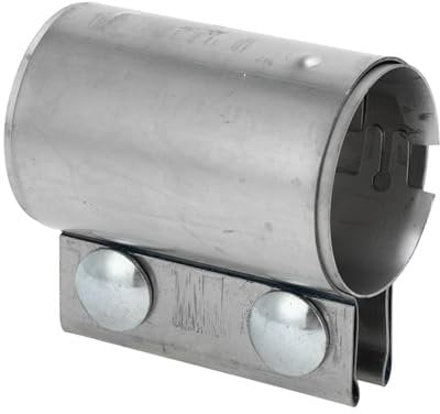 Hihaha Exhaust Pipe Clamp/Exhaust Muffler Tube Joint for Car Truck/Durable Stainless Steel 1.97 87mm / 1 Pc Silver Tone