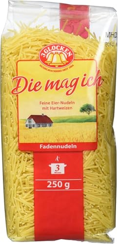 3 Glocken Die Mag Ich Fadennudeln 250 g, mehrfarbig (Packung mit 5)
