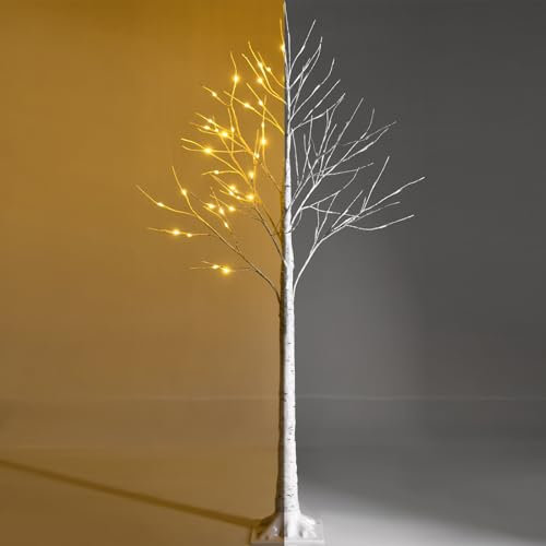 KOMFOTTEU Árbol de Navidad Artificial 150/180 cm de PVC, Árbol Navideño con 72/96 Luces LED, Decoración Navideña con Soporte de Metal, para Hogar, Oficina, Fiesta (150 cm)