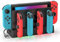 Switch Joycon Controller Ladestation für Switch Original & OLED, Switch Ladestation mit 4 Ladeschlitze für Switch & eingebautes USB Netzkabel zum Anschluss des TV-Docks, Switch Zubehör 3DS Konsolen