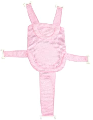 Rutschfester Babybadewannensitz für Neugeborene, Praktisches Badewannennetz | Verstärkte Schaumstoffpolsterung, Pp und Schaumstoff, Sanft zur Haut, Leicht zu Reinigen, Rosa