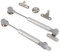 2 Pack Gas Strut Lift Support, 100N Silver Gas Spring Hinge Soft Close Lid Support Flap Door Air Support Rod for Cabinet, Toy Box, Storage Chest (8 Inch)