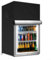 Honseadek Outdoor Refrigerator Cover, Waterproof Upright Mini Upright Freezers Cover, For Protecting Vertical Freezers, Beverage Refrigerators(black L)