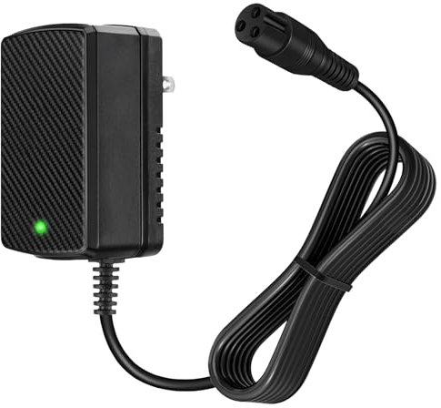 24V 1500mA Electric Scooter Charger for Razor E100, E200, E300, E500, PR200, MX350, Dirt Bike, Pocket Mod, Sports Mod, and Dirt Quad ATV Go Kart Connector - 3-Prong Inline Female Battery Power Cord