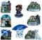 LILAJ Scottish Resin Fridge Magnets - Edinburgh Castle, Saltire Flag, Thistle, Nessie, Bagpipes Scottie & Westie Dog – Scotland Souvenir Gift Set - 6