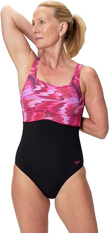 Speedo Damen Print Contour Eclipse One Piece Schwimmanzug