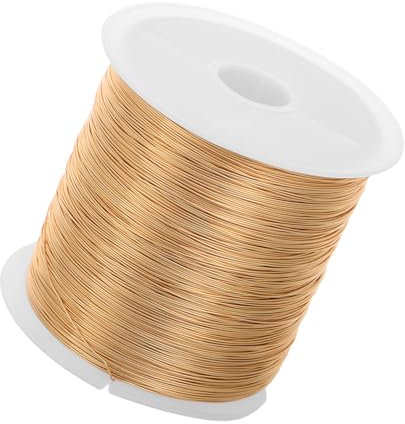 DOITOOL Filo Rame Per Gioielli Filo Antiossidante Per Artigianato Per Perline Flessibile in Bobina Per Progetti Gioielleria Per Progetti Artigianato