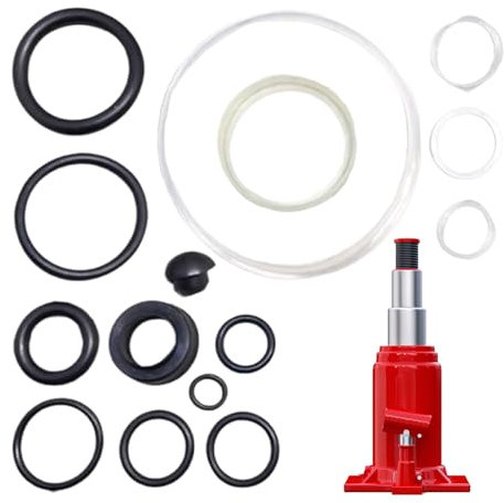Kit De Joints D'étanchéité Pour Cric De Sol 15 Pièces | Kit Complet De Réparation De Joints D'huile Pour Cric 3 Tonnes | Kit De Réparation De Joints D'huile Et De Joints Toriques Pour Cric Horizontal