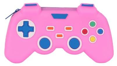 Feder-Controller, Feder-Chronomer, mit großer Kapazität, Organizer für Videospiele, Aufbewahrungstasche für Studenten, Tasche, Pink, Consulte la descripción, Siehe Beschreibung