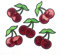 Yalulu 10PCs Embroidered Cherry Sequins Appliques Patches Iron On Decorative Patch for Clothing Sewing Accessories