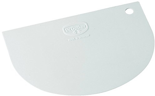 Dr. Oetker 1635 Teigschaber Classic, aus flexiblem Kunststoff, weiß (10 Stück)