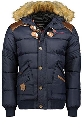 Geographical Norway Herren Bomber Jacke Winterjacke Patches Storm Cuff WM141H/GN Größe S Farbe navy