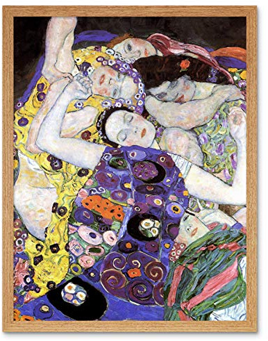 Wee Blue Coo Klimt The Maiden 1913 Art Print Framed Poster Wall Decor 12x16 inch