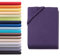 Hometex Premium Textiles Spannbettlaken Spannbetttuch Doppelpack 90-100 x 200 cm, Bettlaken Jersey aus 100% Baumwolle, Matratzen bis 23-25 cm, Oeko-TEX Made IN Green, Aubergine