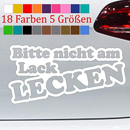 generisch Bitte Nicht am Lack lecken! Aufkleber 10x5cm Fun OEM JDM Dub Tuning Auto Spruch
