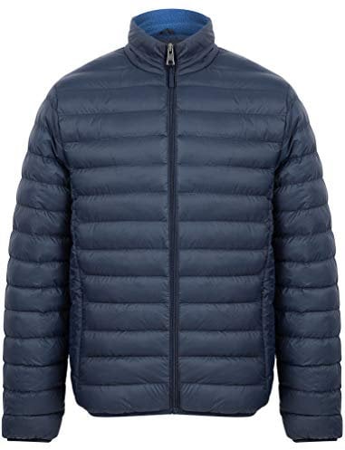 Tokyo Laundry Men's Inigo Funnel Neck Quilted Puffer Jacket - Sky Captain Navy - M