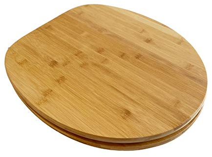 ADOB WC Sitz Klobrille Bambus dunkel aus echtem Bambus mit Absenkautomatik Bamboo natur, 33323