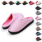 Git-up Pantoufles en Mousse à Mémoire de Forme pour Hommes et Femmes Chaussures de Maison Douces Chaudes et Larges Semelle Intérieure et Extérieure Antidérapante, rose 46/47
