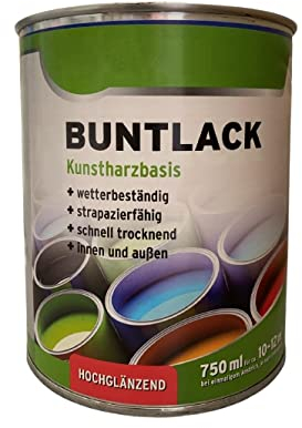 2 x 0,75 L Wilckens Buntlack Kunstharz Hochglänzend innen/außen, 1,5 L Farbwahl, Farbe:RAL 1021 Rapsgelb