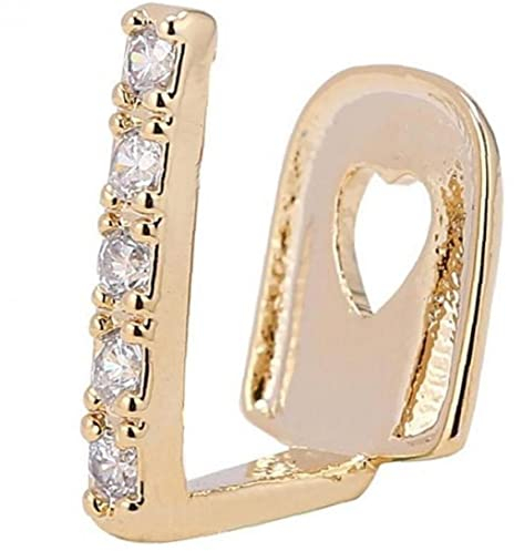 Zonster Vergoldete Hip Hop Zähne Gap Kristallgrills Punk Zähne Mützen Cosplay Party Zahn Rapper Lustige Schmuck Geschenk