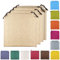 TIENDA EURASIA® Pack 4 Cojines para Sillas - Estampados Lisos con 2 Cintas de Sujeción - Ideal para Interiores y Exteriores - 40 x 40 x 3 cm (Beige)