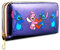 Disney Stitch Geldbörse Damen, Portemonnaie mit Kartenfächern, Geldbeutel, Geschenk für Frauen & Mädchen (Blau Metallic Stitch)