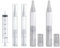 HyzaPhix 5Pcs Touch Up Paint Pen Refillable Paint Brushes Applicator Empty Twist Pen Fillable Touch-Up Paint Brush Pen for Wall Cabinets Furniture Stains Scratches Repair, 5ml +6ml