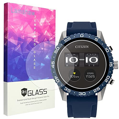 Kompatibel mit Citizen Gen 2 CZ Smart Screen Protector, [3 Stück] 9H Hartglas Schutzfolie Kompatibel mit Citizen Gen 2 CZ Smart 41 mm / 44 mm Smartwatch 2023 (44 mm Hüllengröße-3 Stück)