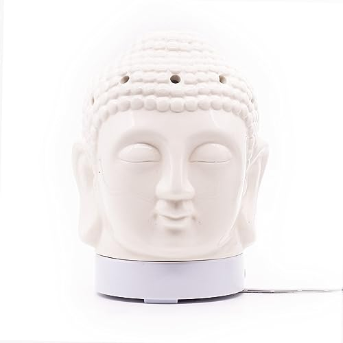 Candle-Brothers elektrischer Aroma Diffusor für ätherische Öle | Luftbefeuchter Für Zuhause | Aroma Diffuser Buddha | 100ml Wassertank | Aromatherapie für Yoga