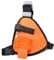 HYSHIKRA Walkie Talkie Chest Harness Radio Holder with Strap Compatible with Baofeng Motorola Kenwood Midland Presiden Randy (III) 3 Two Way Radio (Medium, Orange)