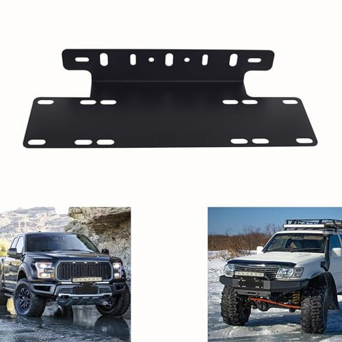 SKYWORLD 15 inch LED Work Light Bar Licence Number Bumper Plate Mounting Brackets Frame Holder for Car Off Road Truck SUV UTE ATV UTV 4x4