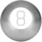 1ABOVE Mystic 8 Ball, Question & Answer Game about Friendship, School, Romance and Work, More Than 15 Answers and Predictions for Kids, Adults, Family Fun, Home or Office (SILVER)