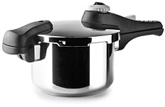 IBILI - Olla a Presión Kompakt Mini 2 L - con 3 Sistemas Seguridad, 2 Modos de Cocción, Indicador de Presión, Cierre y Apertura Fácil y segura, Acero Inoxidable