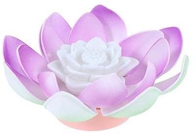 Hemobllo Seerose Lotus Nacht Nicht-künstliche Blume Pool Für Festival Home Hochzeit Party