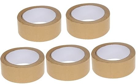 DIYEAH Ruban Adhésif En Papier Kraft De 40 Mm De Large 25 M De Large Couleur Unie Pour Projets Dartisanat