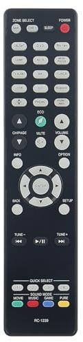 ECONTROLLY RC-1239 Replacement AV Receiver Remote Commander Compatible for Denon Stereo Receiver AVR-X3700H AVR-S960H AVR-X2700H AVRS960H AVRX2700H AVRX3700H Integrated Network AV Receivers