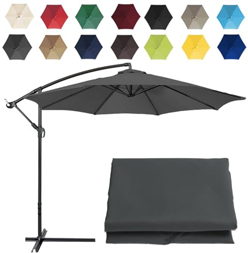 Toile De Rechange Pour Dessus De Parapluie Avec Air Vent, Housse De Rechange Pour Parasol De Table De Marché, 200cm-6 Baleines 2.7m-6 Baleines 2.7m-8 Baleines 300cm-6 Baleines 300cm-8 Baleines(Color:G